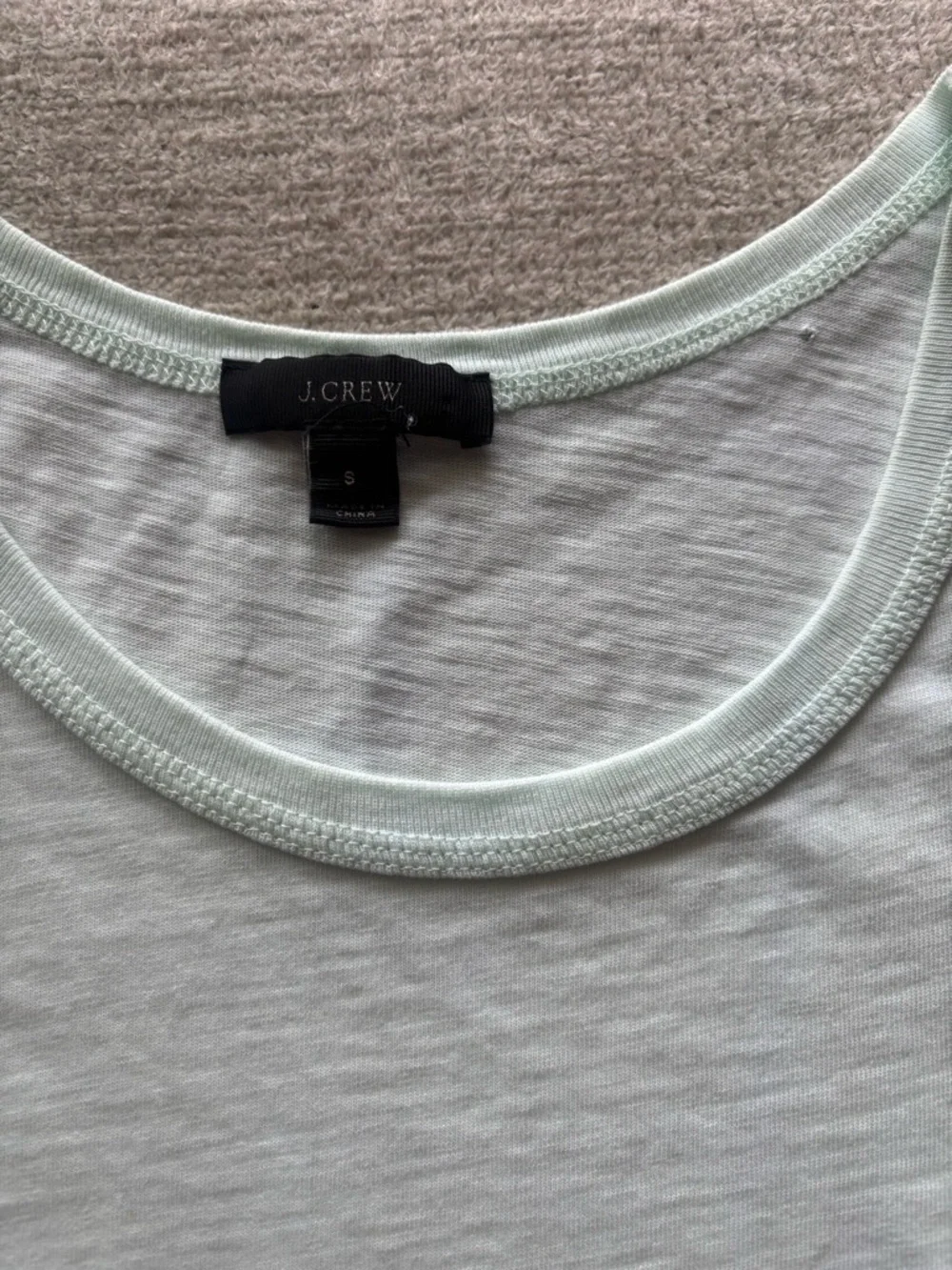 J.Crew Mint Green Tank Top Size Small Soft Stretch Basic Summer Staple